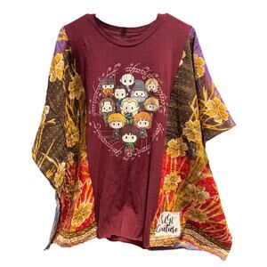 NWOT KiGi Couture KANTHA Upcycled Poncho Lord of the Rings T-Shirt (S-3XL)